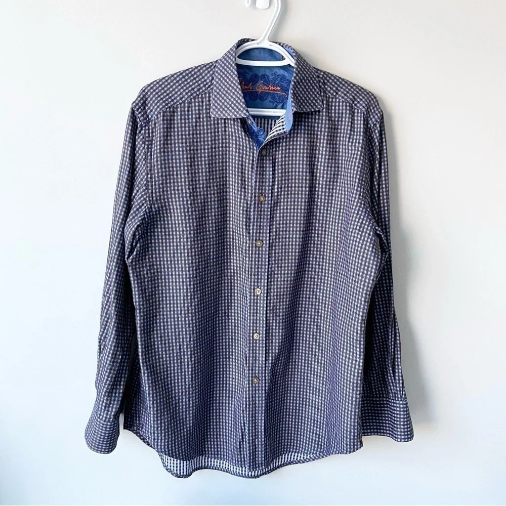 Robert Graham Knowledge Wisdom Truth Plaid Button Down Shirt Long Sleeve
